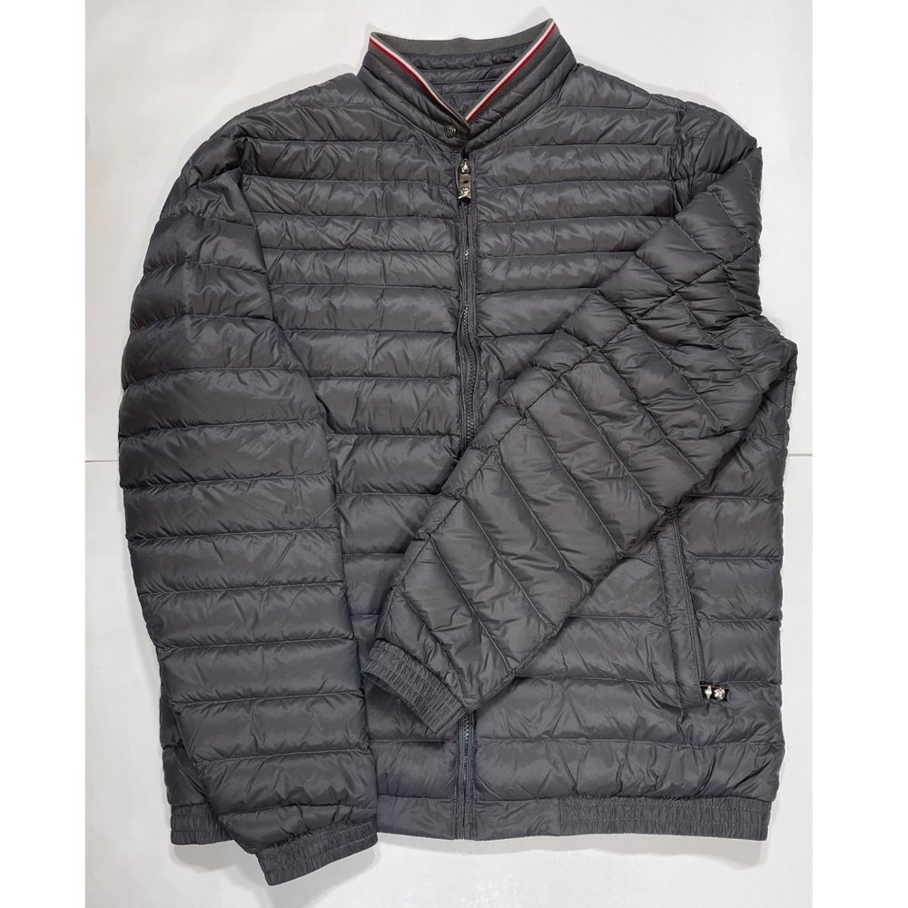 NWOT Style Fashion Down Filled Gray Light Puffer Jacket Sz L
